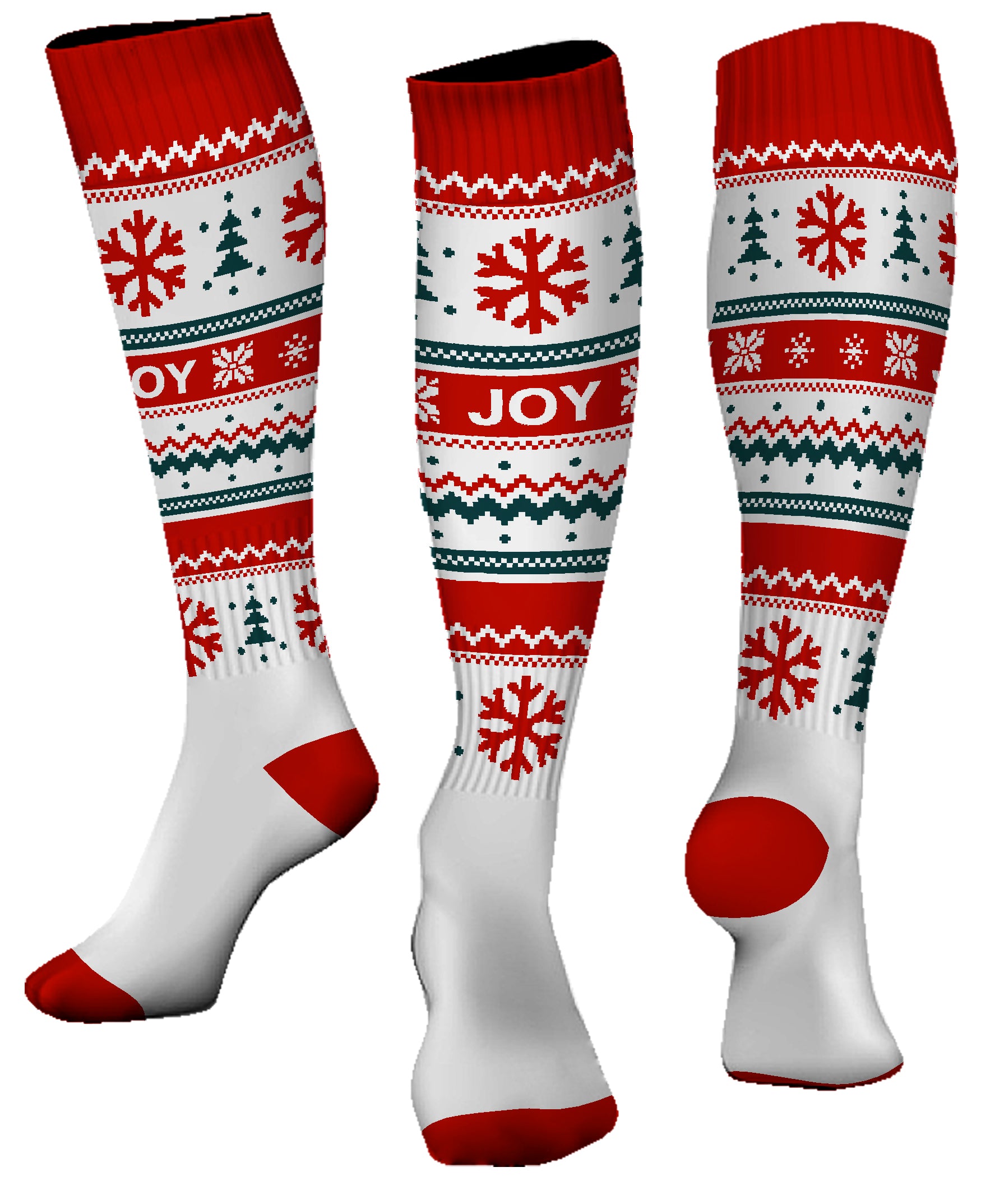 Custom JOY Holiday Knee-High Socks