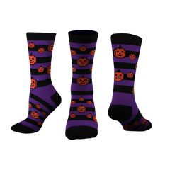 Custom "Jack-o-Lantern" Halloween Crew Socks