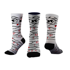 Custom "MUMMY" Halloween Crew Socks