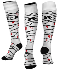 Custom "MUMMY" Halloween Knee-High Socks