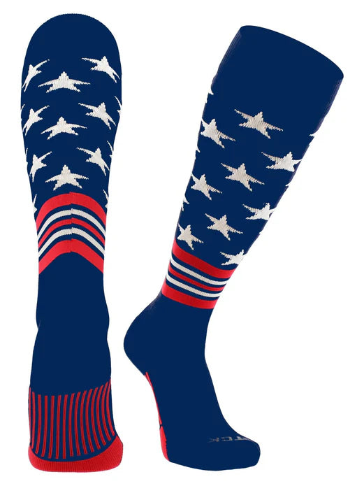 USA Freedom Stars & Stripes Over-the-Calf Socks (DBO035)