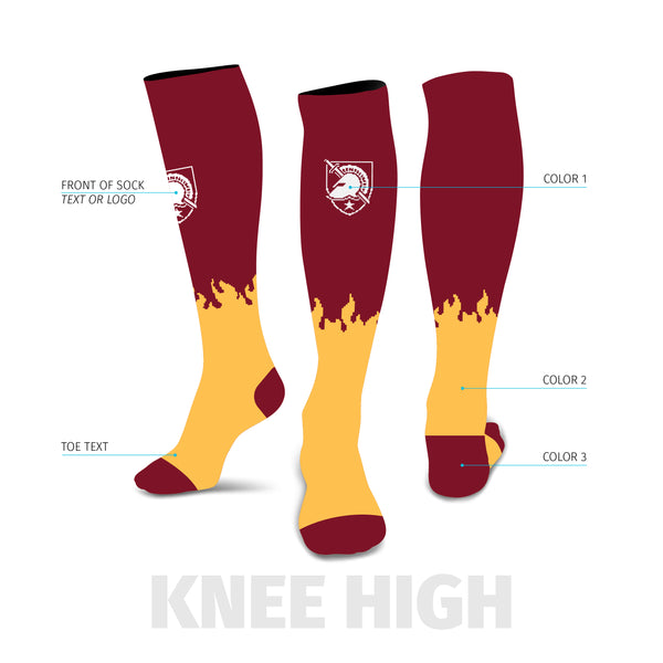 Flame Logo Custom Sock